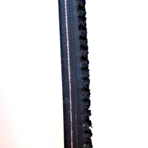 Correia Preta de Borracha 7,0mm espessura, duas lonas corrugada